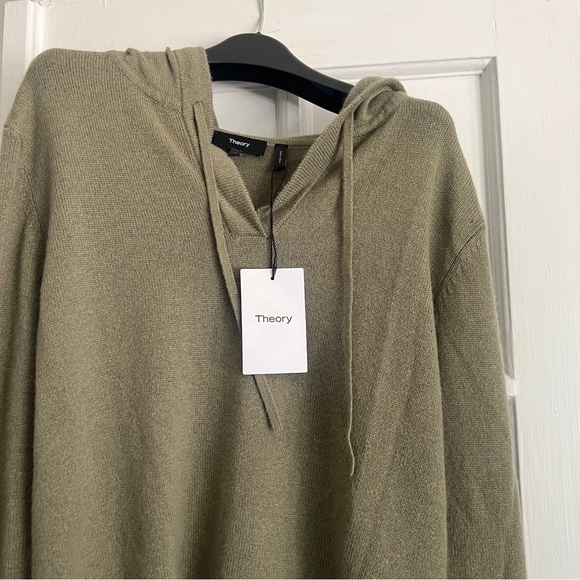 Theory Easy V 100% Cashmere Hoodie - Picture 7 of 11